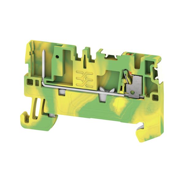 PE terminal, PUSH IN, 1.5 mm², 500 V, Number of connections: 2, Number image 1