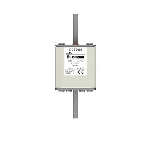 Fuse-link, high speed, 160 A, AC 500 V, 55 x 55 x 140 mm, aR, IEC, with indicator image 11