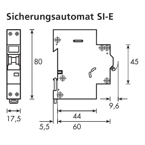 Miniature Circuit Breaker C2/1+N, 1MW, 6kA image 6