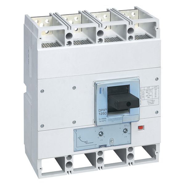 MCCB DPX³ 1600 - thermal magnetic release - 4P - Icu 50 kA (400 V~) - In 1250 A image 1