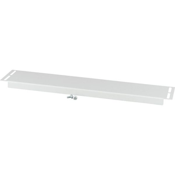 Bottom/Top coverstrip 110mm long, blind, IP20, for 1200mm Sectionwidth, grey image 3