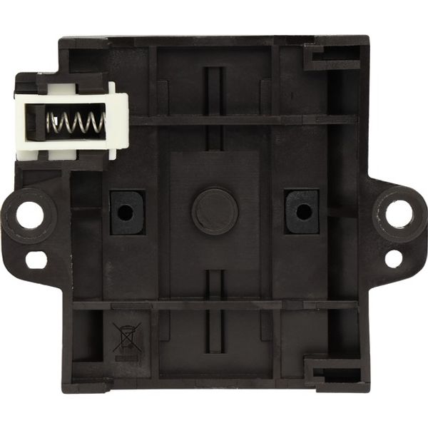 Main switch, T3, 32 A, rear mounting, 4 contact unit(s), 8-pole, STOP function, With black rotary handle and locking ring, Lockable in the 0 (Off) pos image 1