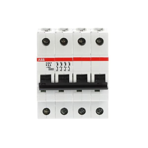 S204P-K8 Miniature Circuit Breaker - 4P - K - 8 A image 5