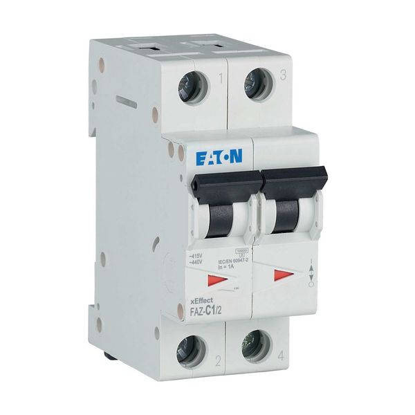 Miniature circuit breaker (MCB), 1 A, 2p, characteristic: C image 19