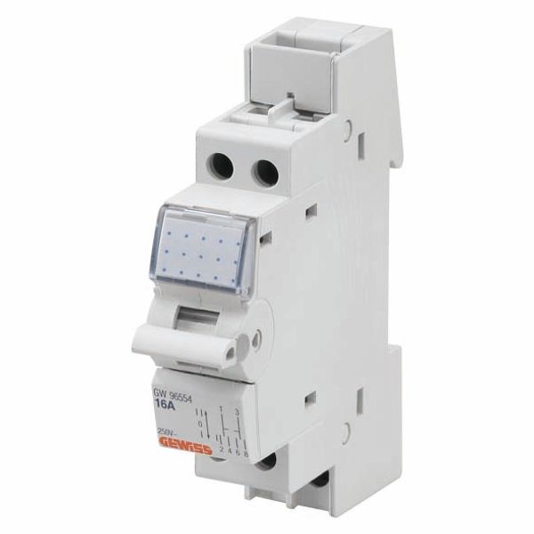 LEVER SWITCH - TWO-WAIS SWITCH (1-2) - 16A 2P (1NO+1NC) 250V - 1 MODULE image 2