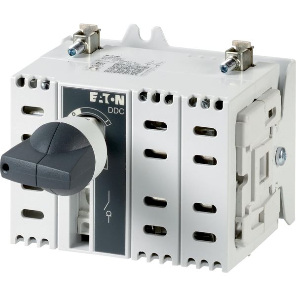 DC switch disconnector, 100 A, 2 pole, 2 N/O, 2 N/C, with grey knob, service distribution board mounting image 4