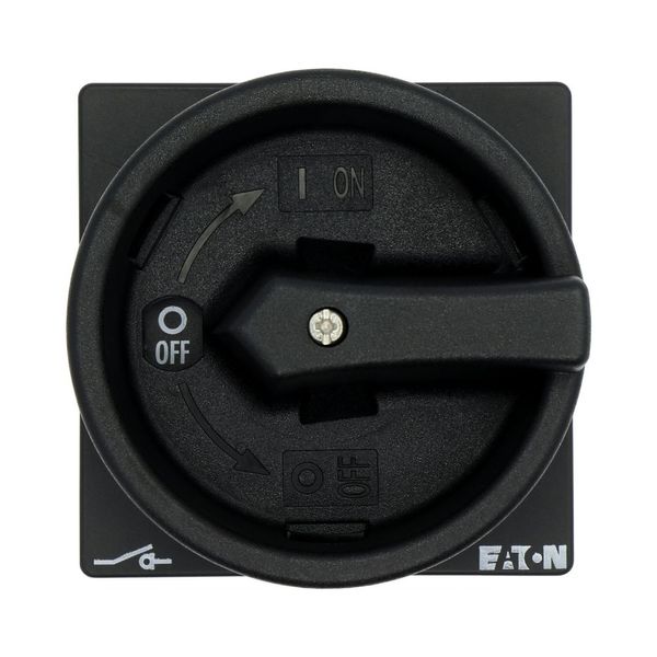 Main switch, T0, 20 A, flush mounting, 4 contact unit(s), 8-pole, STOP function, With black rotary handle and locking ring, Lockable in the 0 (Off) po image 29