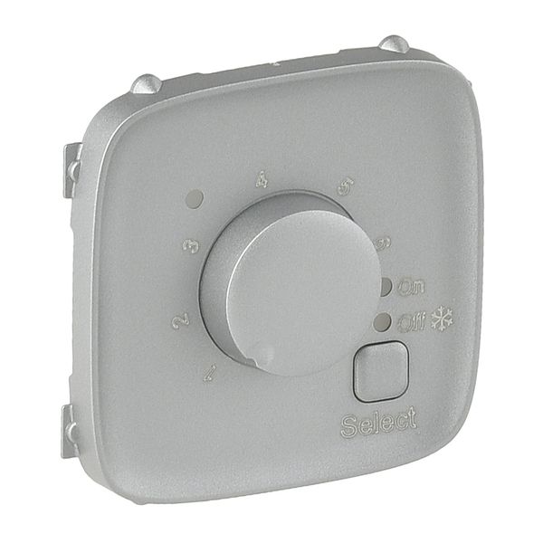 Cover plate Valena Allure - floor heating thermostat - aluminium image 1