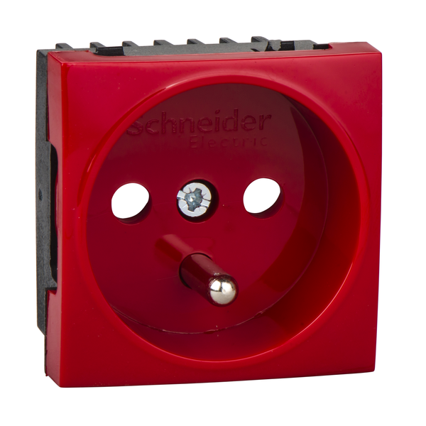 Ultra - socket outlet - single - pin earth - red image 4