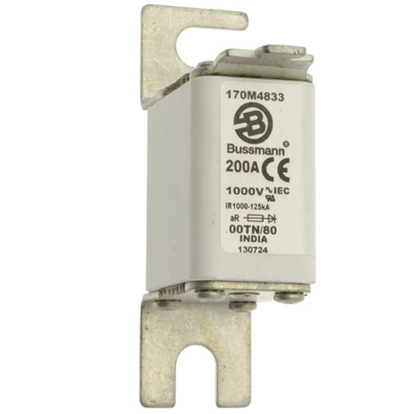 Fuse-link, high speed, 200 A, AC 1000 V, size 00, 30 x 47 x 98 mm, aR, DIN, IEC, type T indicator image 4