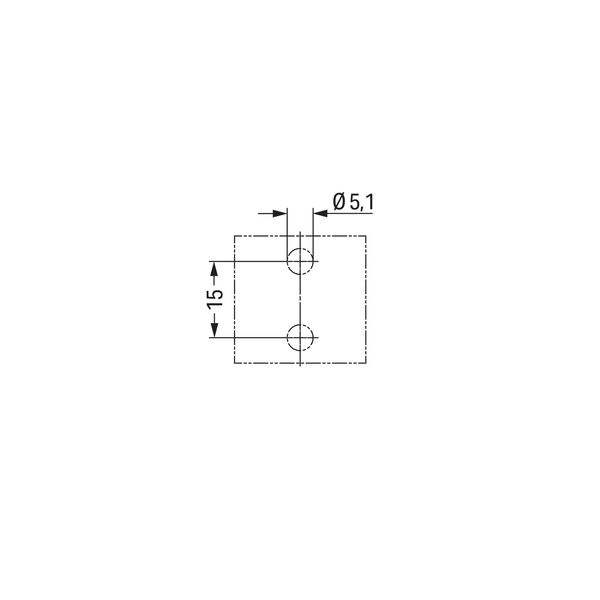 Mounting plate 4-pole for distribution connectors black image 6