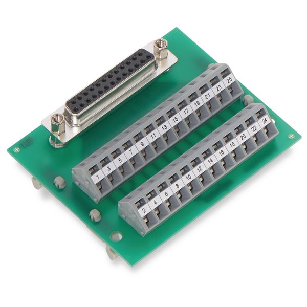 Interface module with solder pin Female connector image 1