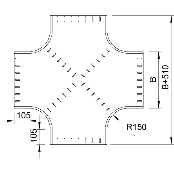 RK 640 FT Cross over horizontal, round type 60x400 image 2