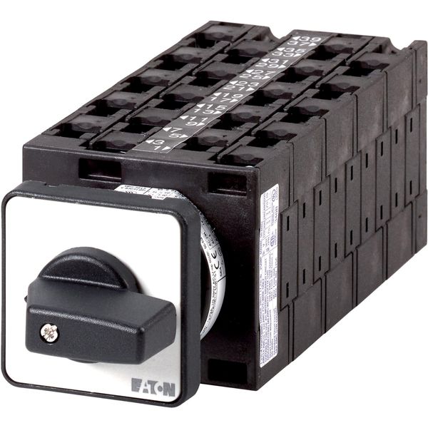 Step switches, T3, 32 A, flush mounting, 10 contact unit(s), Contacts: 20, 45 °, maintained, Without 0 (Off) position, 1-4, Design number 8485 image 4