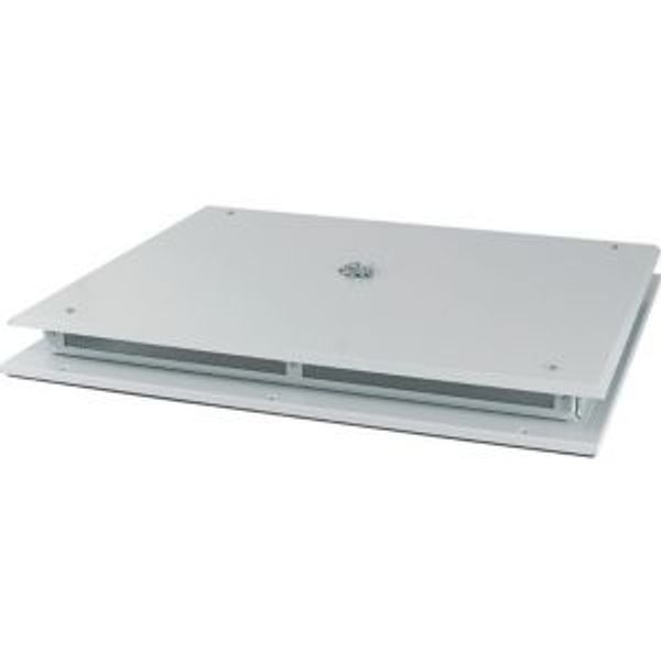 Top plate, ventilated, W=1100mm, IP42, grey image 2