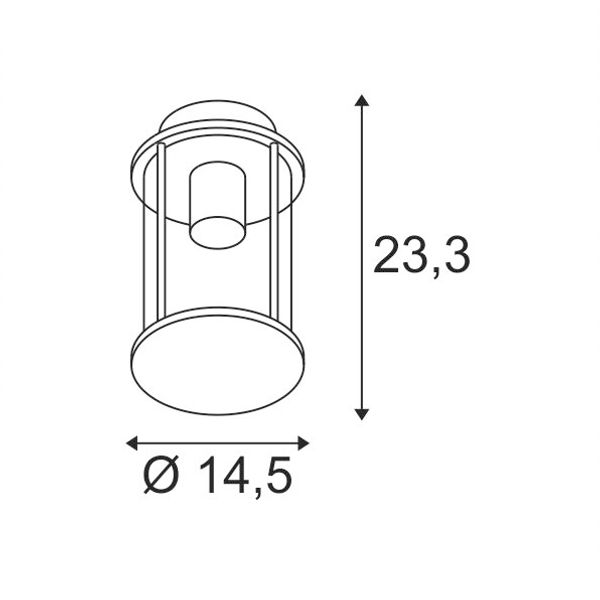 PHOTONIA, Outdoor ceiling light, A60, round, anthracite image 2