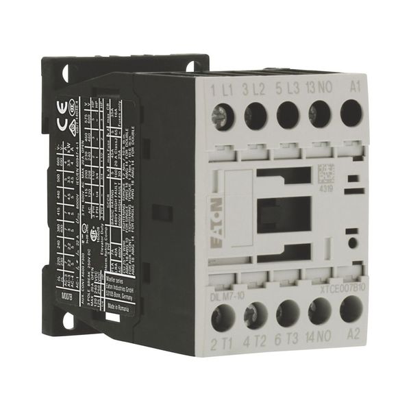 Contactor, 3 pole, 380 V 400 V 3 kW, 1 N/O, 220 V 50 Hz, 240 V 60 Hz, AC operation, Screw terminals image 10