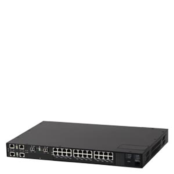 6GK6023-0AS26-0DB0-Z A03+B03+C01+D07 RUGGEDCOM RSG2300 is an industrially hardened, fully managed, modular Ethernet switch image 1