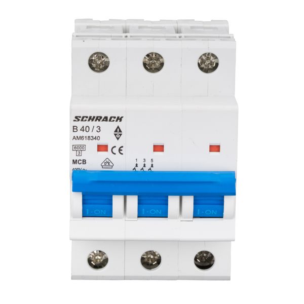 Miniature Circuit Breaker (MCB) AMPARO 6kA, B 40A, 3-pole image 7