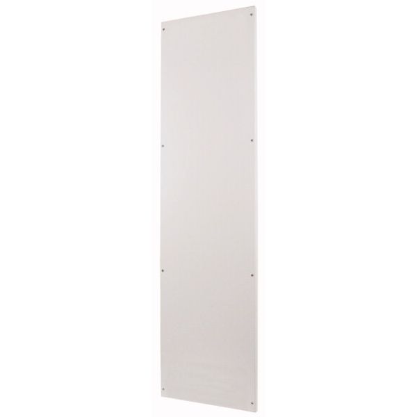 Rear wall closed, for HxW = 1600 x 425mm, IP55, grey image 1