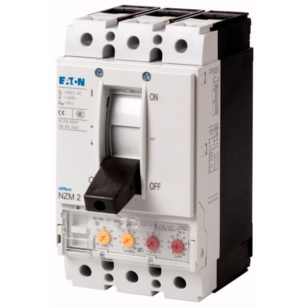Circuit-breaker, 3p, 100A, box terminals, selectivity protection image 1