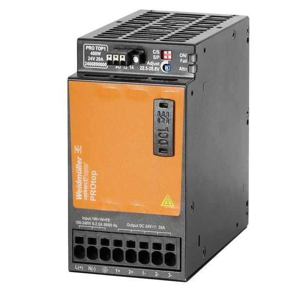 Power supply, 480 W, 10 A @ 60 °C image 1