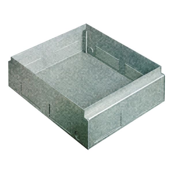 Galvanised aluminium flush mounting boxes - for 8-10 module box - civil series image 1