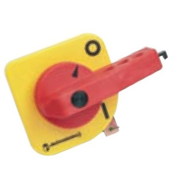 Door coupling rotary handle red/yellow  ML11/12 image 1