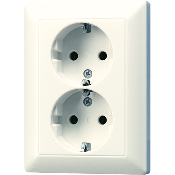 2G Schuko socket with child protection AS5020NU image 1