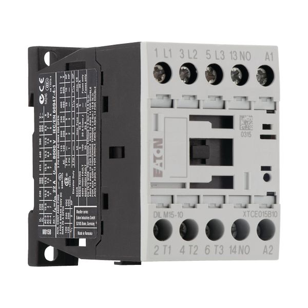 Contactor, 3 pole, 380 V 400 V 7.5 kW, 1 N/O, 48 V 50 Hz, AC operation, Screw terminals image 17