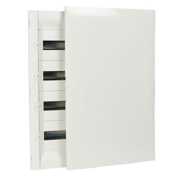 Flush-mounting cabinet Practibox³ - earth + neutral - white door - 36 modules image 2