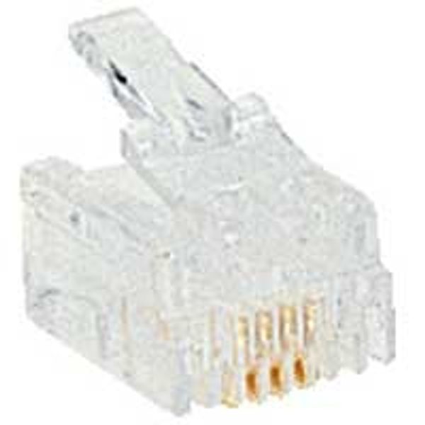 Plug RJ11 4 contacts width 9.65mm image 1