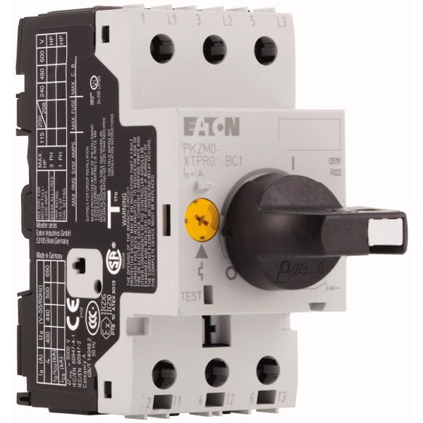 Motor-protective circuit-breaker, 3p, Ir=0.4-0.63A, thumb grip lockable image 4