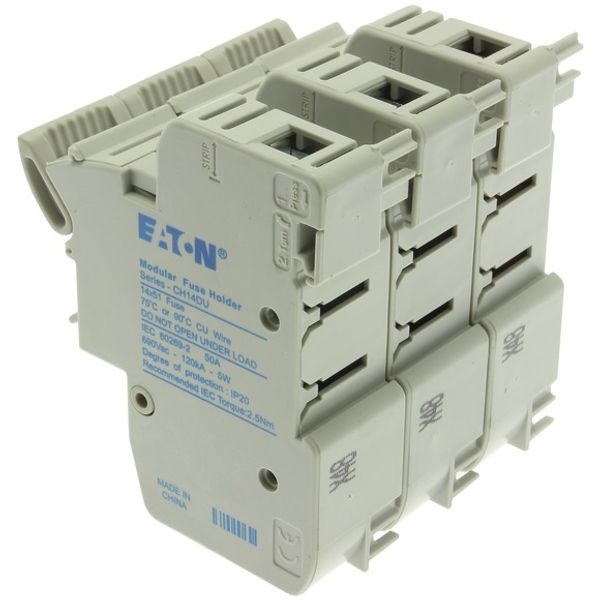 Fuse-holder, low voltage, 50 A, AC 690 V, 14 x 51 mm, 3P, IEC image 4