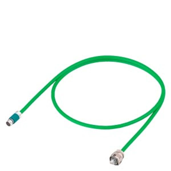 Signal cable pre-assembled type: 6FX8002-2DC42 DRIVE-CLiQ with 24 V RJ45 IP67/M17 6FX8002-2DC42-1CC0 image 1