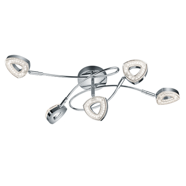 Tours LED ceiling lamp chrome image 1