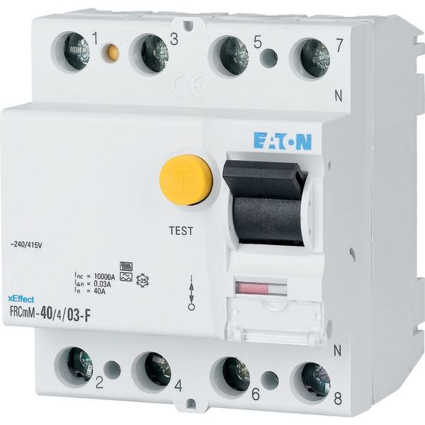 Residual current circuit breaker (RCCB), 25A, 4p, 100mA, type S/F image 9
