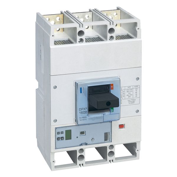 MCCB DPX³ 1600 - Sg electronic release - 3P - Icu  70 kA (400 V~) - In 1250 A image 1