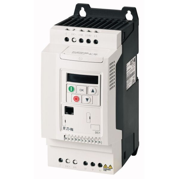 Variable frequency drive, 230 V AC, 3-phase, 24 A, 5.5 kW, IP20/NEMA 0, Radio interference suppression filter, Brake chopper, FS3 image 1