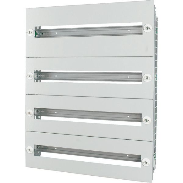 Mounting insert with steel front plates HxW=1149x600mm, 6 rows image 3