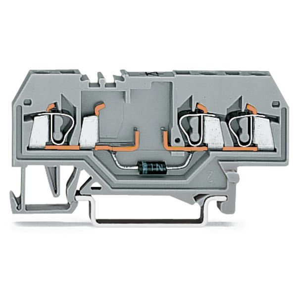 Component terminal block 3-conductor with diode 1N4007 gray image 4