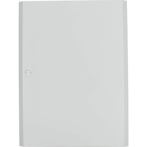 Surface mounted steel sheet door white, for 24MU per row, 4 rows image 1