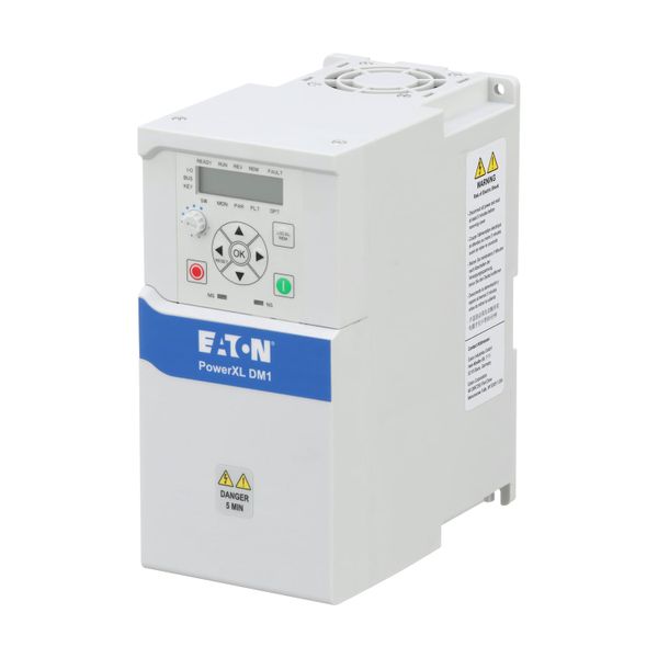 Variable frequency drive, 230 V AC, 1-phase, 11 A, 2.2 kW, IP20/NEMA0, 7-digital display assembly, Setpoint potentiometer, Brake chopper, FS2 image 9