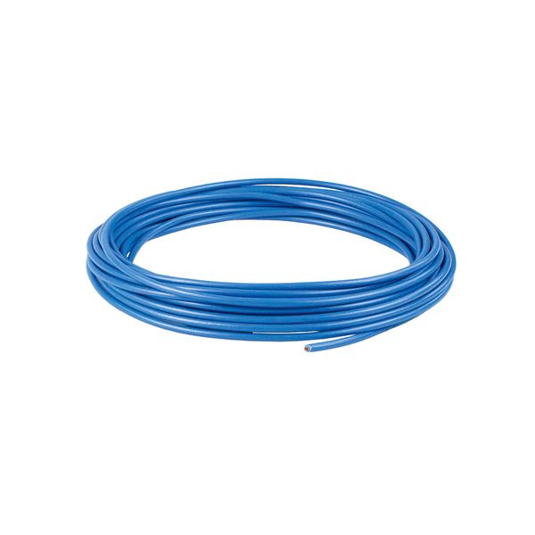5m PVC cord5m H07V-K 2,5mm² blueboth sites clean cuttedring boundedin polybag with label image 1