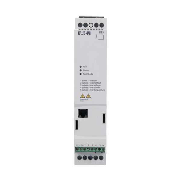 Variable speed starter, Rated operational voltage 230 V AC, 1-phase, Ie 2.7 A, 0.55 kW, 0.5 HP, Radio interference suppression filter image 11