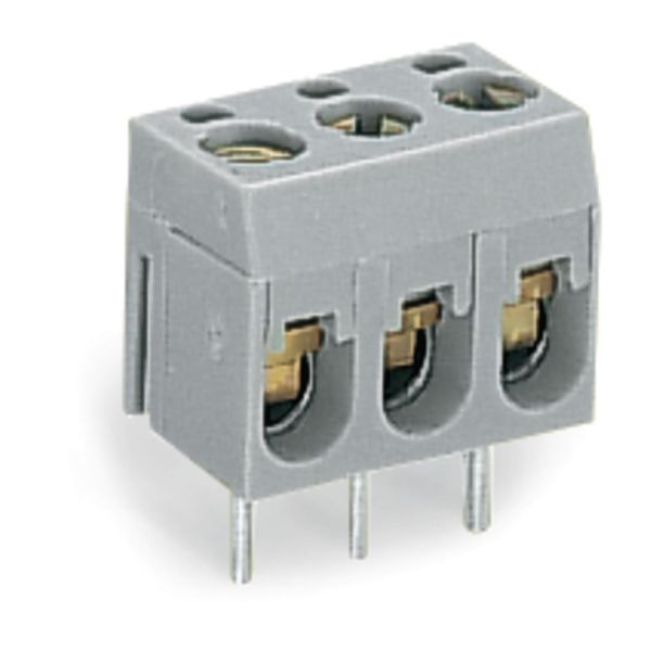 PCB terminal block 2.5 mm² Pin spacing 5 mm gray image 1