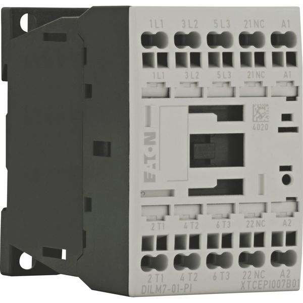 Contactor, 3 pole, 380 V 400 V 3 kW, 1 NC, 220 V 50/60 Hz, AC operation, Push in terminals image 14