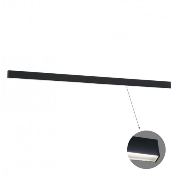 Linear Ceiling L3100 3000K Black Microprismatic Di image 1