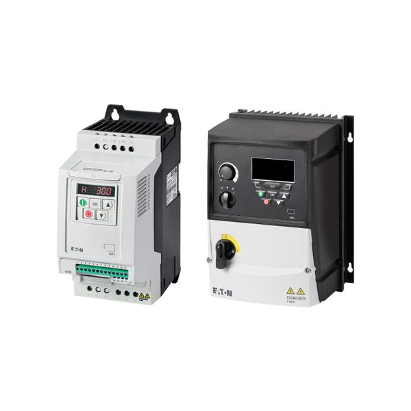 Variable frequency drive, 400 V AC, 3-phase, 30 A, 15 kW, IP55/NEMA 12, Radio interference suppression filter, OLED display image 10