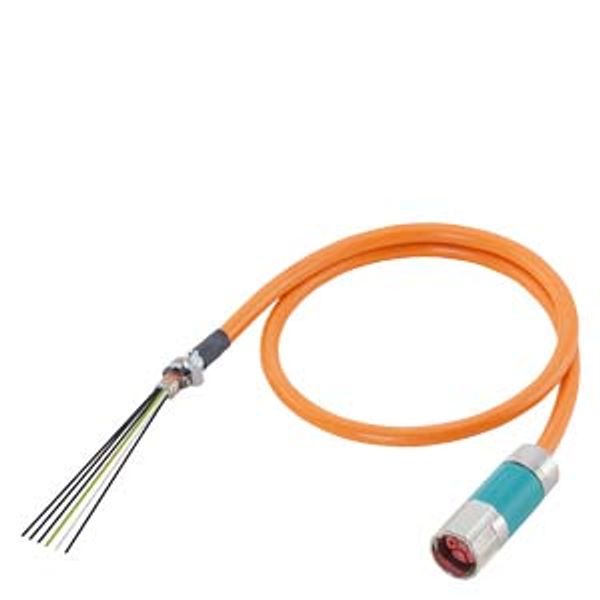 Power cable pre-assembled 4x 1.5 C, SPEED-CONNECT Sz. 1 for…6FX8002-5CG10-1AG0 image 1